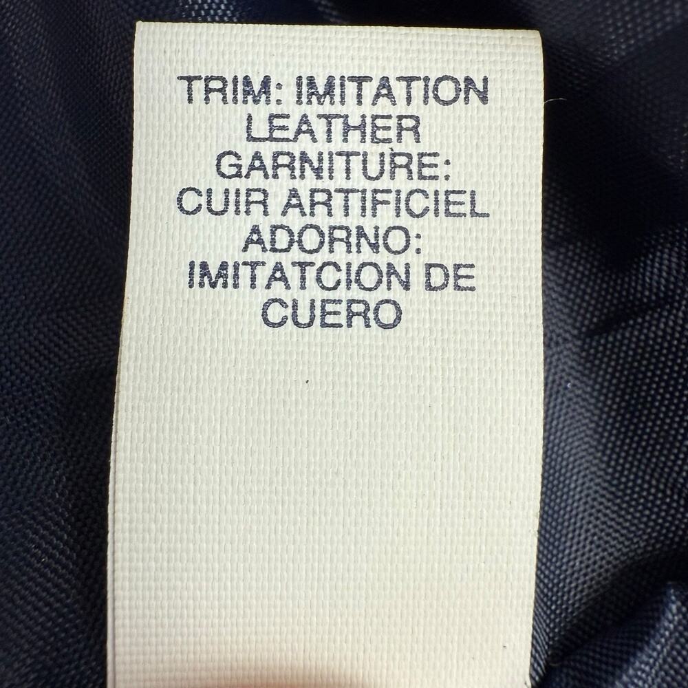 Tommy Hilfiger Bag Tote Large Blue Teal Logo Canvas Leather Preppy Resortwear - Picture 15 of 16